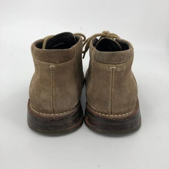 Cole Haan Brown Suede Chukka Boots | Classic Almond Toe Style