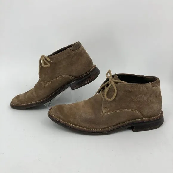 Cole Haan Brown Suede Chukka Boots | Classic Almond Toe Style