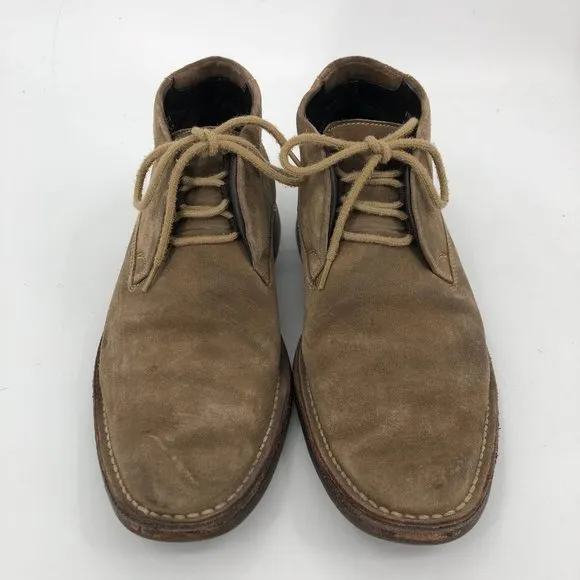 Cole Haan Brown Suede Chukka Boots | Classic Almond Toe Style