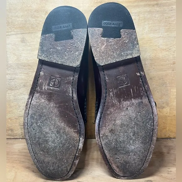 Cole Haan City Mens Size 9.5 (D) Kiltie Monk Strap Slip On Loafers Shoes Brown