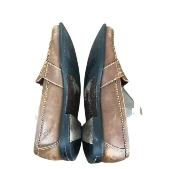 Cole Haan Douglas 01462 Loafer Mens US 10.5M Brown Leather Moc Toe Slip On Shoes