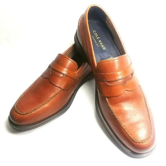 Cole Haan Fleming Penny Loafer Men's Size 10M Brown Leather Slip-on Shoes 10M