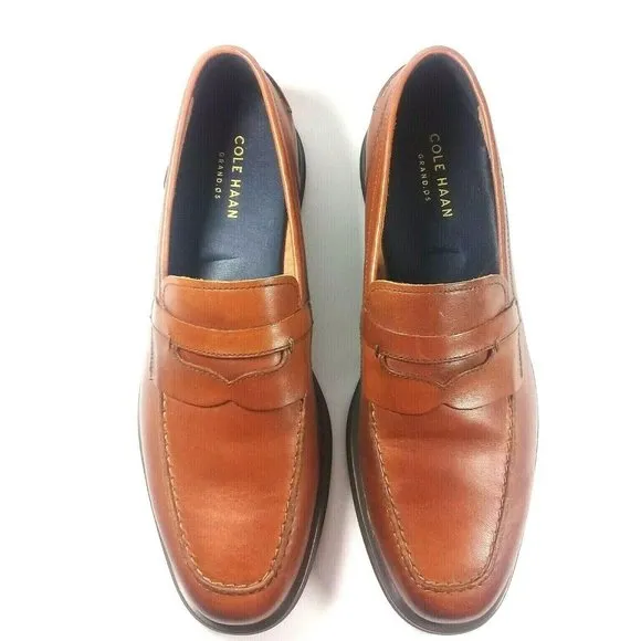 Cole Haan Fleming Penny Loafer Men's Size 10M Brown Leather Slip-on Shoes 10M