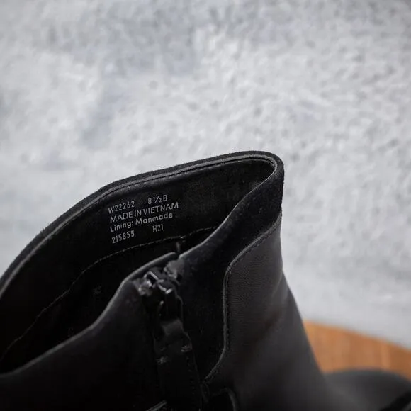 COLE HAAN GRAND AMALIE W22262 Zip Up Ankle Heel Boots Womens Size 8.5B