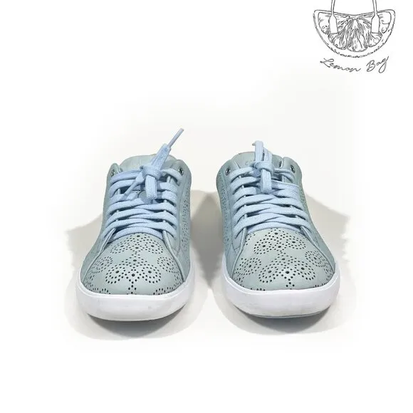 Cole Haan / Grand Crosscourt Lace Up Perforated Sneakers / Blue / Size 6