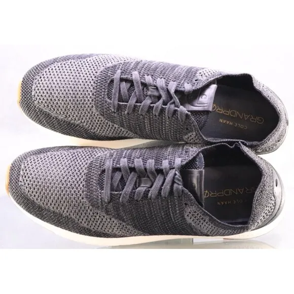 Cole Haan Grand Pro Men's Knit Sneakers Shoes Size 12 Black Gray