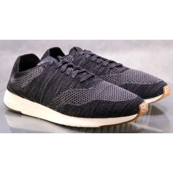 Cole Haan Grand Pro Men's Knit Sneakers Shoes Size 12 Black Gray