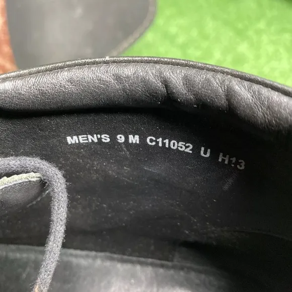Cole Haan Liam Chukka II Semi Wing Tip C11052 Men's Black Leather Boots Sz 9 M