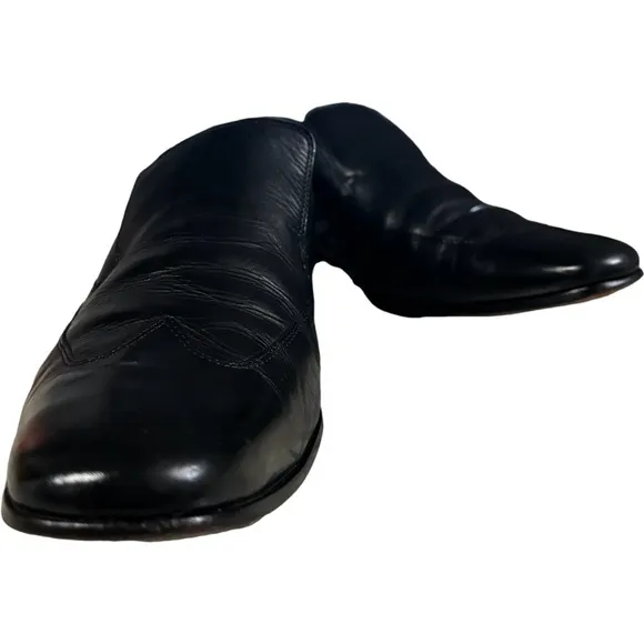 Cole Haan Loafers Dress Shoes Wingtip Slip On Black Leather Mens Size 10.5 M