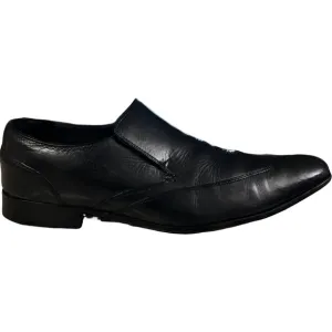 Cole Haan Loafers Dress Shoes Wingtip Slip On Black Leather Mens Size 10.5 M
