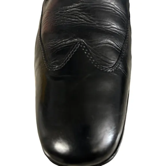 Cole Haan Loafers Dress Shoes Wingtip Slip On Black Leather Mens Size 10.5 M