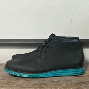 Cole Haan Lunargrand Chukka Men’s Boots Shoes Size 11 Black/Teal