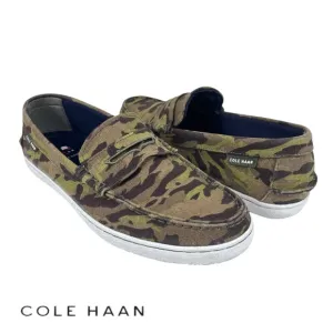 Cole Haan | Men 9M |‎ Green Camo Camouflage Slip-On Casual Penny Loafer Shoes