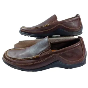 Cole Haan Men Tucker Venetian Slip On Loafer Shoes 12 Dark Brown Leather…