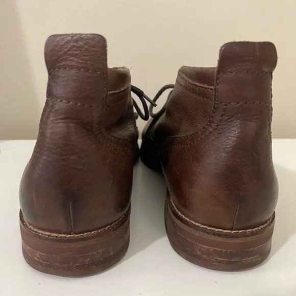 Cole Haan Mens Boots Size 9.5 M Brown Leather Lace Up Chukka Ankle Shoes C11847