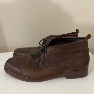Cole Haan Mens Boots Size 9.5 M Brown Leather Lace Up Chukka Ankle Shoes C11847
