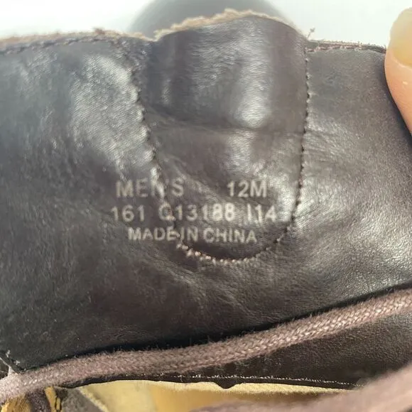 Cole‎ Haan Men's Brown Leather Glenn Chukka Boots  Size 12 M Shoes Pre Owned
