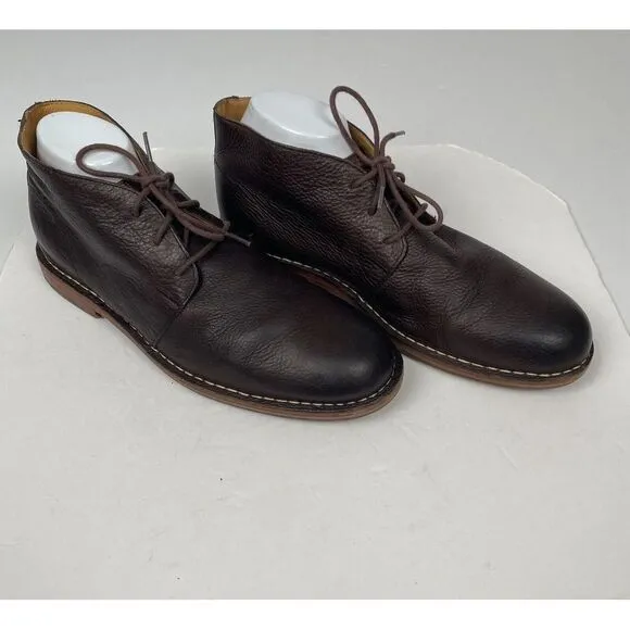 Cole‎ Haan Men's Brown Leather Glenn Chukka Boots  Size 12 M Shoes Pre Owned