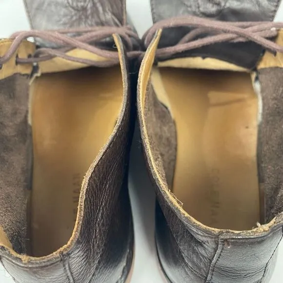 Cole‎ Haan Men's Brown Leather Glenn Chukka Boots  Size 12 M Shoes Pre Owned