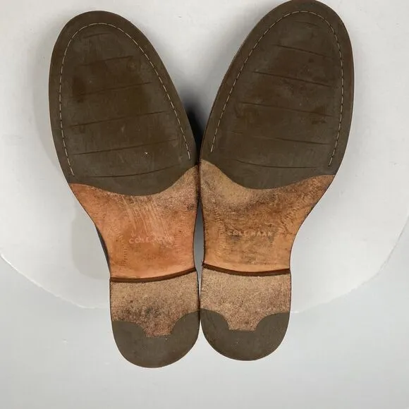 Cole‎ Haan Men's Brown Leather Glenn Chukka Boots  Size 12 M Shoes Pre Owned