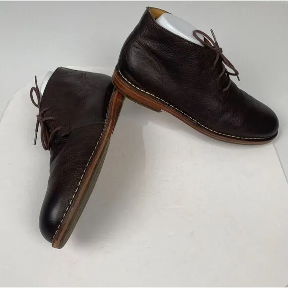 Cole‎ Haan Men's Brown Leather Glenn Chukka Boots  Size 12 M Shoes Pre Owned