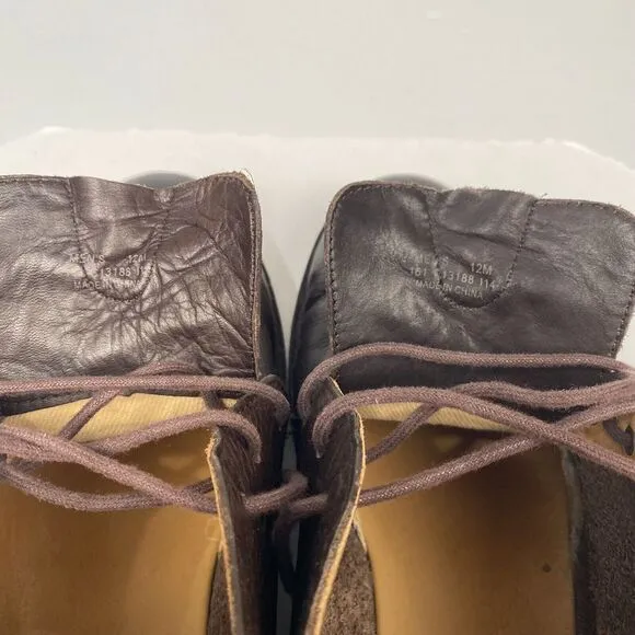 Cole‎ Haan Men's Brown Leather Glenn Chukka Boots  Size 12 M Shoes Pre Owned