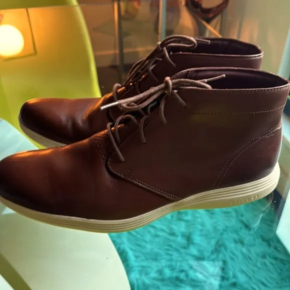 Cole Haan Men's Grand Tour Chukka Sneakers Boots Shoes Tan Brown Sz 13