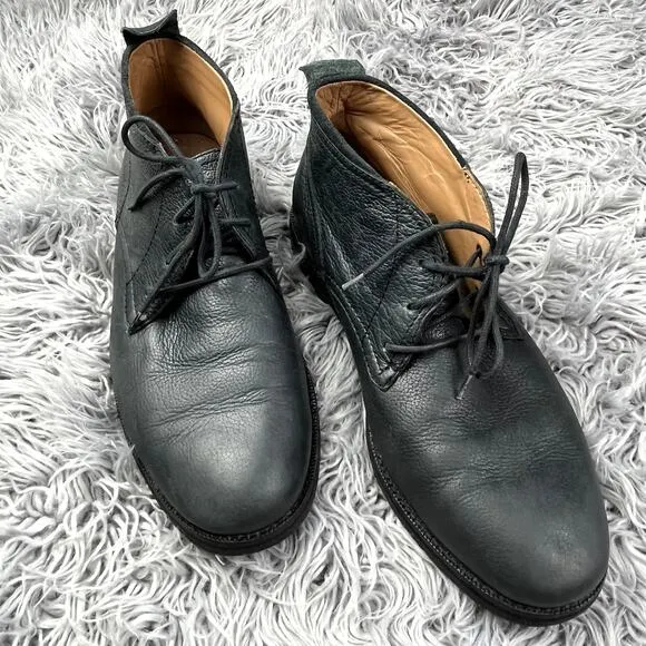 Cole Haan Ogden Stitch Chukka Leather Lace Up Ankle Boot Mens 12 Black C24524