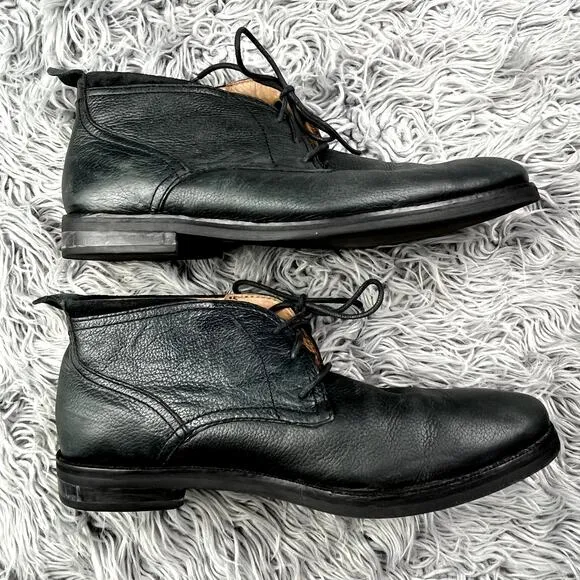 Cole Haan Ogden Stitch Chukka Leather Lace Up Ankle Boot Mens 12 Black C24524