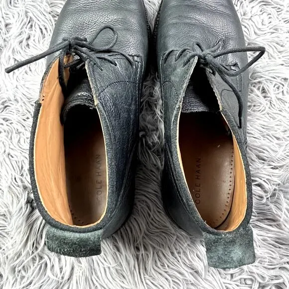 Cole Haan Ogden Stitch Chukka Leather Lace Up Ankle Boot Mens 12 Black C24524