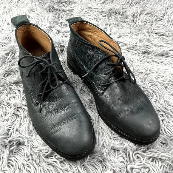 Cole Haan Ogden Stitch Chukka Leather Lace Up Ankle Boot Mens 12 Black C24524