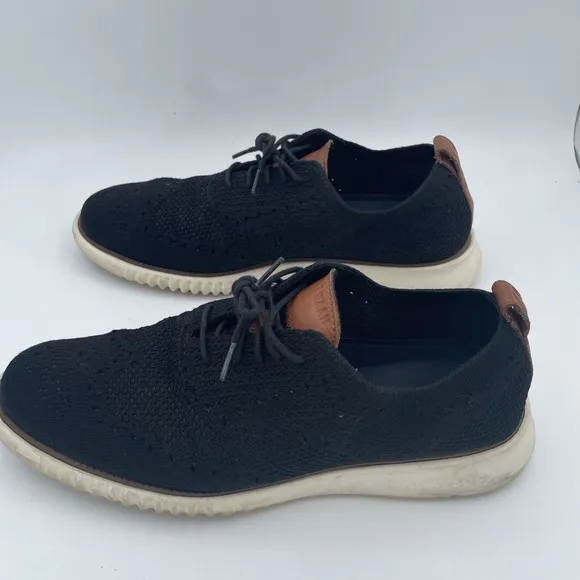 Cole Haan Zerogrand Stitchlite Black Oxford Shoes C27568 Mens Size 10 M