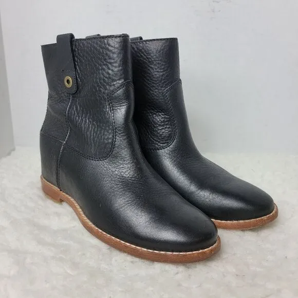 Cole Haan Zillie Women's Boots Size 6.5 B Black Leather Bootie N5664 Shoe