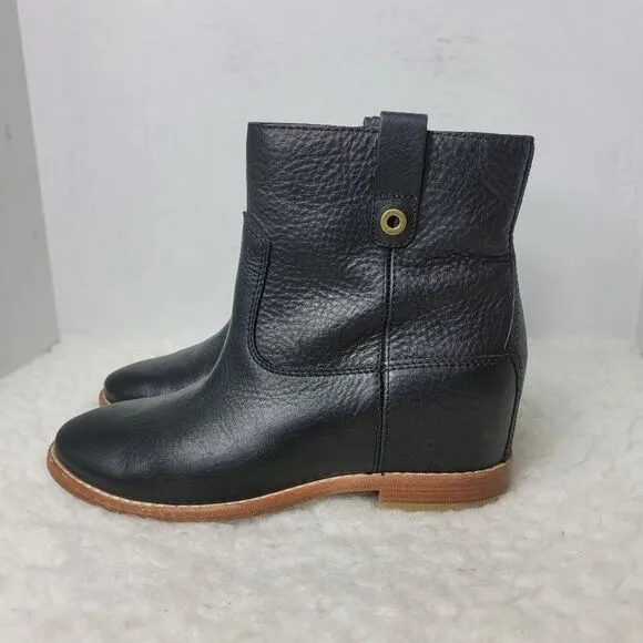 Cole Haan Zillie Women's Boots Size 6.5 B Black Leather Bootie N5664 Shoe