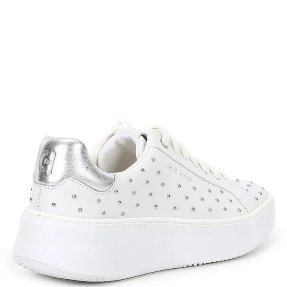 Cole HaanGrandPrø Topspin Studded Leather Platform Sneakers NWOB