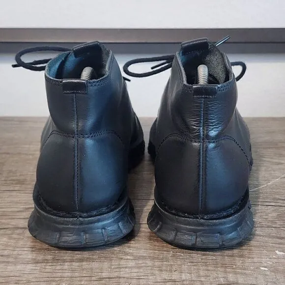 Cole Haan Zerogrand Stitchout Chukka Men's Boots Shoes Size 8.5 Black