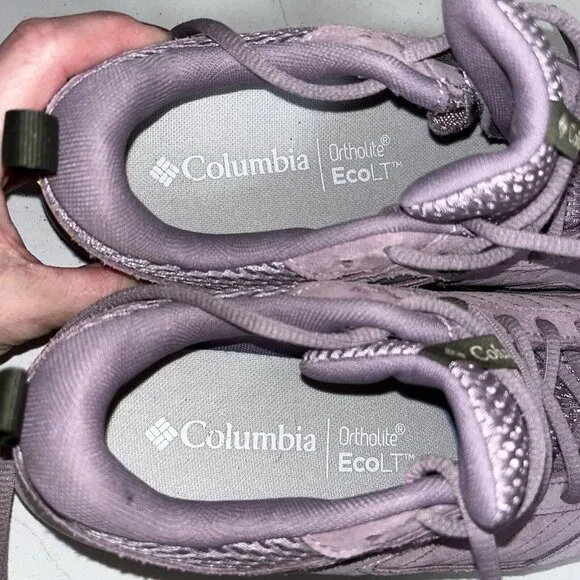 Columbia Plateau Venture Women’s Hiking Walking Shoe, Shale Mauve Size 8.5