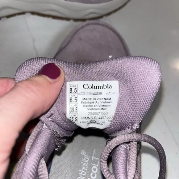 Columbia Plateau Venture Women’s Hiking Walking Shoe, Shale Mauve Size 8.5