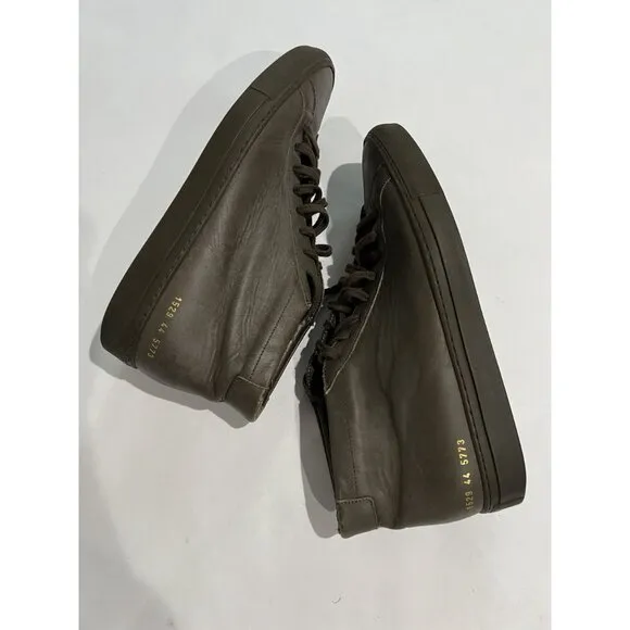 Common Projects High Top Sneakers in Green