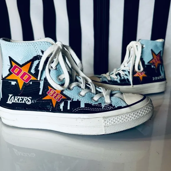 Converse All Star 70 x Chinatown Market NBA Los Angeles Lakers Hi Top Sneakers