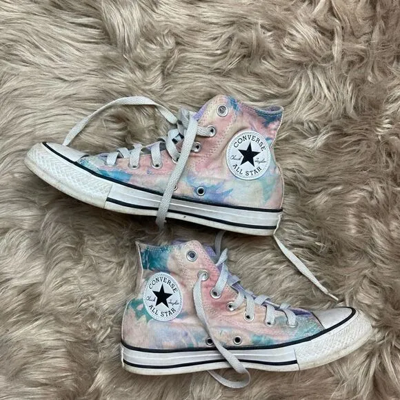 Converse All-Star Chuck Taylor Lilac Tie Dye High Top Sneakers