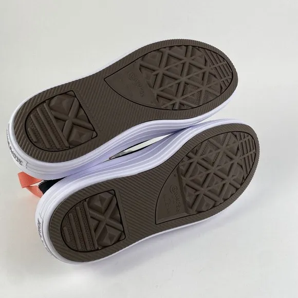 Converse All Star Move Hi Platform Sneakers Black/Pink Kids Size 6 Brand New