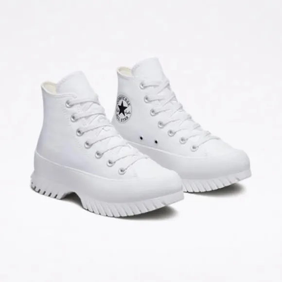 Converse All Star Unisex Lugged 2.0 Hi Top White Sneakers Sz M 10.5 W 12.5 NEW