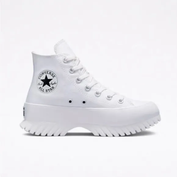Converse All Star Unisex Lugged 2.0 Hi Top White Sneakers Sz M 10.5 W 12.5 NEW