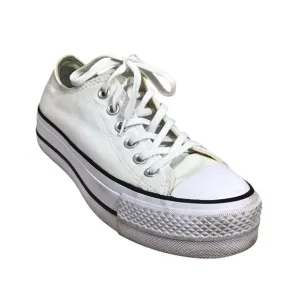 Converse All Star White Platform Sneakers Size 7