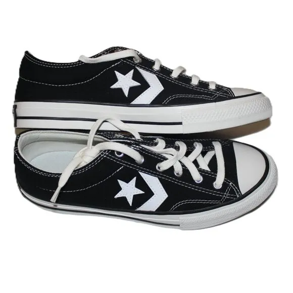 CONVERSE BIG KIDS BLACK VINTAGE STAR PLAYER 76 OX sneakers us 6.5/ eur39/uk 6
