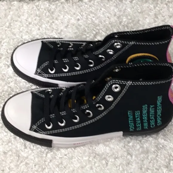 Converse Black and White High-Top Sneakers
