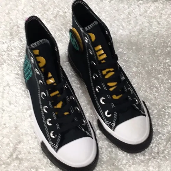 Converse Black and White High-Top Sneakers