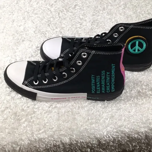 Converse Black and White High-Top Sneakers