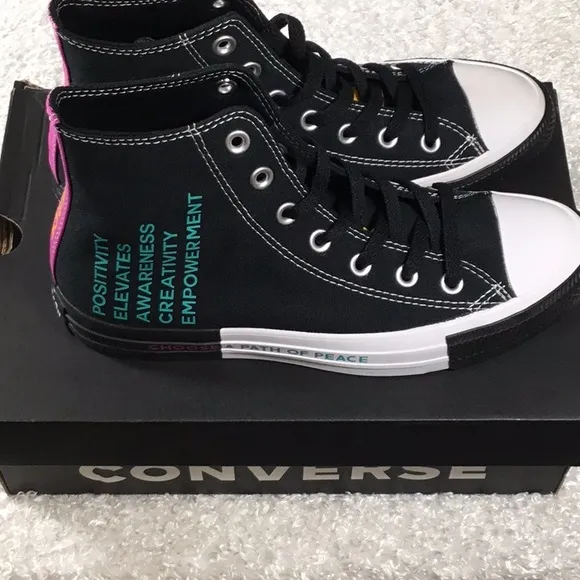Converse Black and White High-Top Sneakers